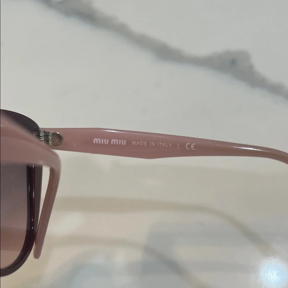 Miu Miu Burgundy Cat Eye Sunglasses